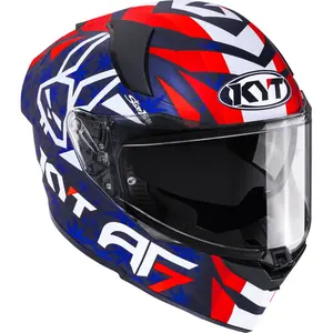 Capacete KYT R2R Augusto Fernández 2025 - Azul/Vermelho