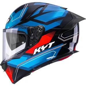 Capacete KYT R2R Parsec - Preto/Azul/Vermelho
