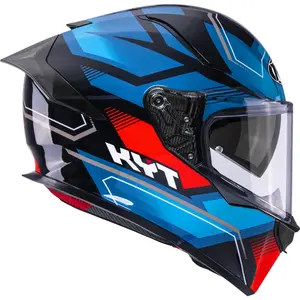 Capacete KYT R2R Parsec - Preto/Azul/Vermelho
