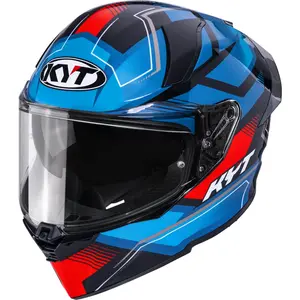 Capacete KYT R2R Parsec - Preto/Azul/Vermelho