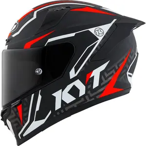 Capacete KYT Striker 2V Asphalt - Preto/Vermelho Fosco