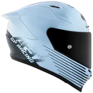 Capacete KYT Striker 2V Livery Augusto Fernandez AF37 - Azul Mar