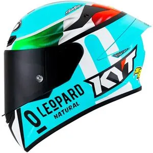 Capacete KYT TT Course Dennis Foggia Leopard - Azul