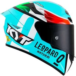 Capacete KYT TT Course Dennis Foggia Leopard - Azul