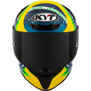 Capacete KYT TT Revo Diogo Moreira - Azul/Amarelo