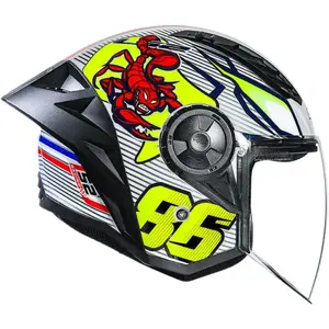Capacete LS2 Airflow 2 Sting - Branco/Amarelo (Aberto)