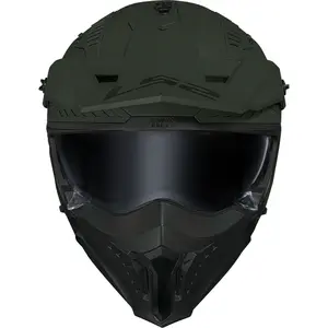 Capacete LS2 Drifter Monocolor - Verde Militar Fosco (4 em 1)