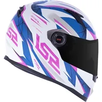 Capacete LS2 FF358 Draze - Branco/Azul/Rosa