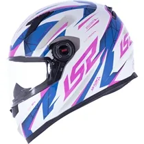 Capacete LS2 FF358 Draze - Branco/Azul/Rosa