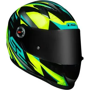 Capacete LS2 FF358 Draze - Preto/Amarelo Fluor
