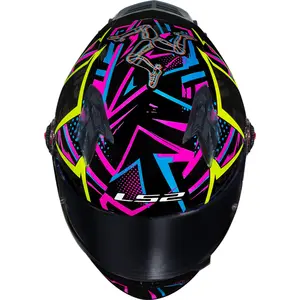 Capacete LS2 FF358 Pro Rafael Paschoalin - Preto/Roxo/Amarelo