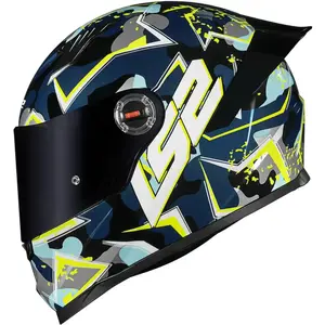 Capacete LS2 FF358 S Camo - Azul/Amarelo