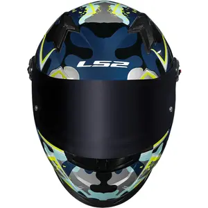 Capacete LS2 FF358 S Camo - Azul/Amarelo