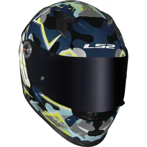 Capacete LS2 FF358 S Camo - Azul/Amarelo