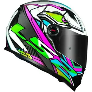 Capacete LS2 FF358 Xdron - Branco/Rosa