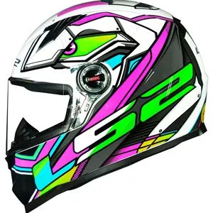 Capacete LS2 FF358 Xdron - Branco/Rosa