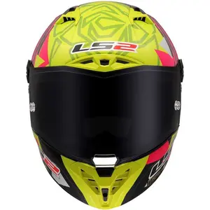 Capacete LS2 Thunder Carbon GP Aero Fermín Aldeguer - Amarelo/Rosa