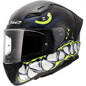 Capacete LS2 Vigo Sarbul - Preto/Amarelo/Azul