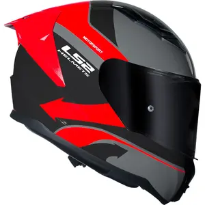 Capacete LS2 Vigo Vision - Cinza/Vermelho