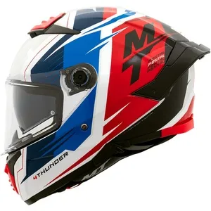 Capacete MT Thunder 4 SV Pental A5 - Branco/Azul/Vermelho