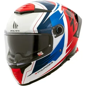 Capacete MT Thunder 4 SV Pental A5 - Branco/Azul/Vermelho