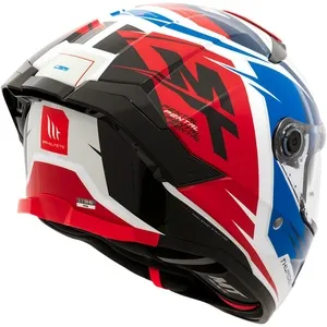 Capacete MT Thunder 4 SV Pental A5 - Branco/Azul/Vermelho