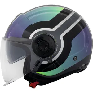 Capacete MT Viale SV Stereo A1 - Preto (Aberto)
