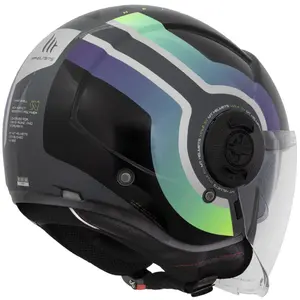 Capacete MT Viale SV Stereo A1 - Preto (Aberto)