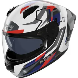 Capacete Nolan N60-6 Sport Corsa - Branco/Azul/Vermelho