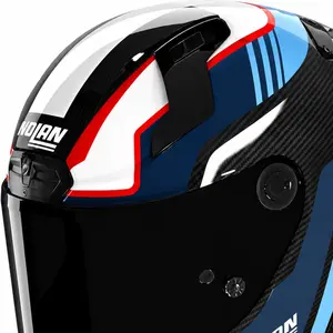 Capacete Nolan X-804 RS UC Piega - Azul/Vermelho