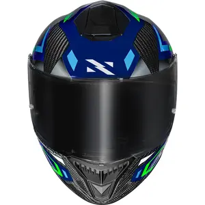 Capacete Norisk Carbon R Spot - Azul/Verde