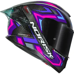 Capacete Norisk Carbon R Spot - Roxo/Rosa