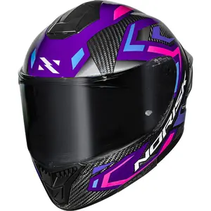 Capacete Norisk Carbon R Spot - Roxo/Rosa