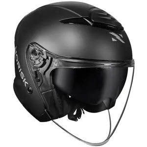 Capacete Norisk City Monocolor - Preto Fosco (Aberto)