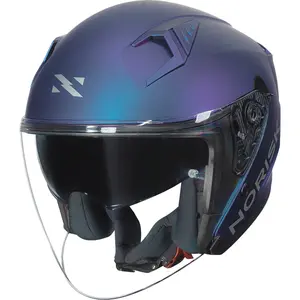 Capacete Norisk Downtown 2 Monocolor (Aberto) - Azul Fosco