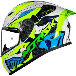 Capacete Norisk Flow Robot - Branco/Amarelo