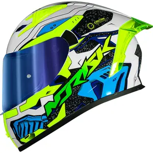 Capacete Norisk Flow Robot - Branco/Amarelo