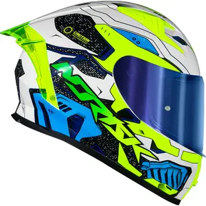 Capacete Norisk Flow Robot - Branco/Amarelo