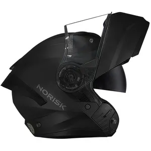 Capacete Norisk Force 2 Articulado Monocolor - Preto Fosco
