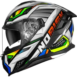 Capacete Norisk Strada 2 Reptel - Vermelho/Azul
