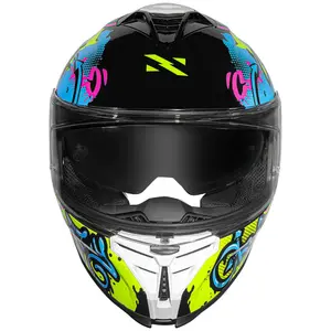 Capacete Norisk Strada 2 Wow - Preto/Amarelo Fluor