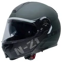 Capacete NZI Combi 2 Flydeck - Verde Fosco (Articulado)