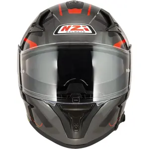 Capacete NZI Go Rider Motion - Cinza/Vermelho/Preto