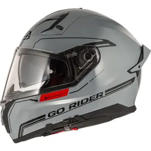 Capacete NZI Go Rider Solid Noveau - Cinza Nardo