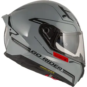 Capacete NZI Go Rider Solid Noveau - Cinza Nardo