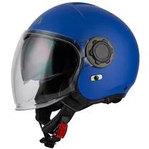 Capacete NZI Ringway Duo Monocolor - Azul Fosco (Aberto)