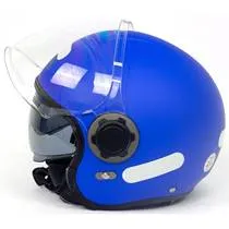 Capacete NZI Ringway Duo Monocolor - Azul Fosco (Aberto)