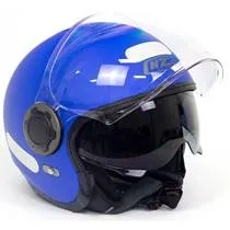 Capacete NZI Ringway Duo Monocolor - Azul Fosco (Aberto)