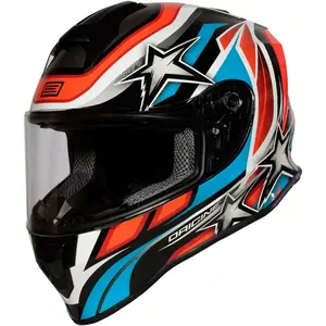 Capacete Origine Dinamo Star Revolution - Vermelho Fluor/Preto
