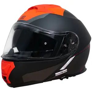 Capacete Origine Logic Electra - Cinza Titânio/Vermelho Fosco (Articulado)